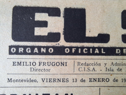 Coleccion 54 Diario El Sol Partido Socialista Frugoni 1956 1