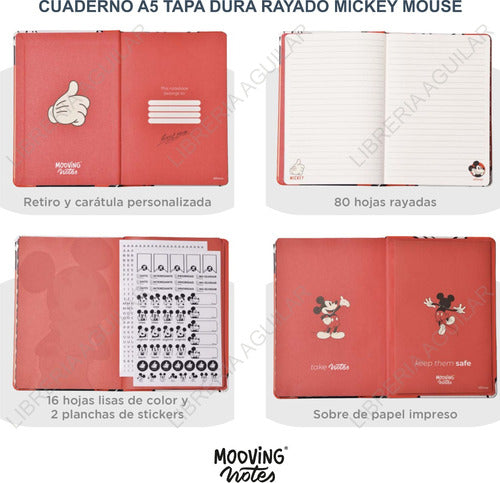 Mooving Mickey Mouse Universitario Notes Kit 6