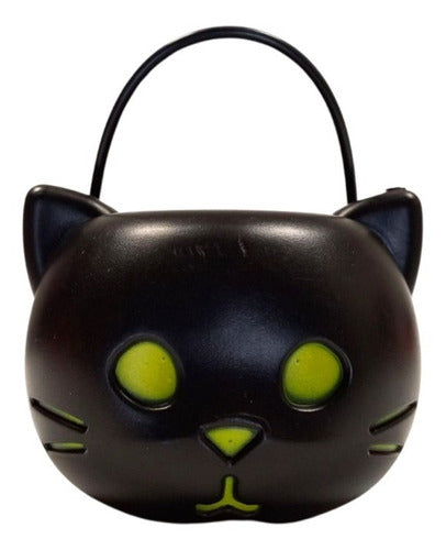 Mini Balde Caramelera Halloween Gato Negro Gatito X 1 Uni 0