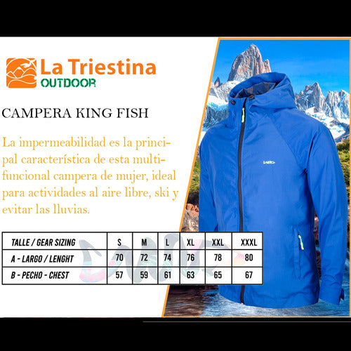 King Fish Rip Stop Waterproof Windbreaker Jacket for Men 5