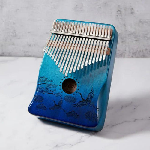 Kalimba Piano De Pulgar 21 Teclas Madera De Caoba + Afinador 1