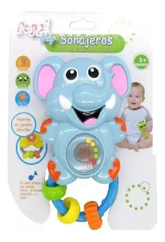 Interactive Animal Rattle Toy with Lights and Sounds for Babies 6