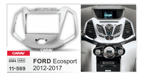 Carav 2 Double Din Adapter Frame for Ford Ecosport 2012 2