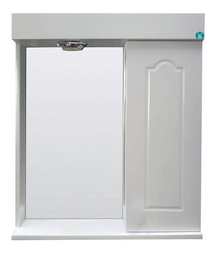 Imak Bathroom Medicine Cabinet with Mirror 50x60 cm with Light White Color 0