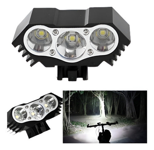 CREE XM-L T6 LED Bicycle Headlight - 3 Pack 0