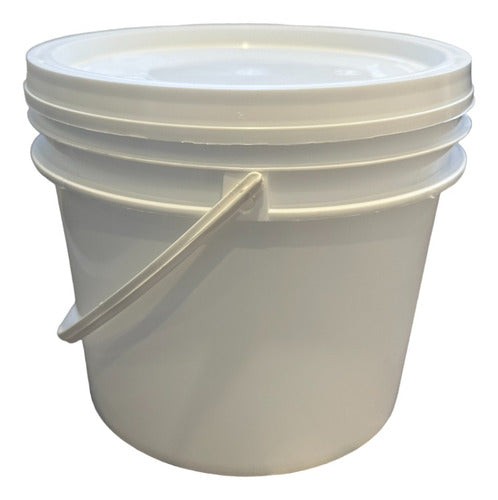 Generic 3-Liter White Bucket with Airtight Lid - Pack of 10 Units 0