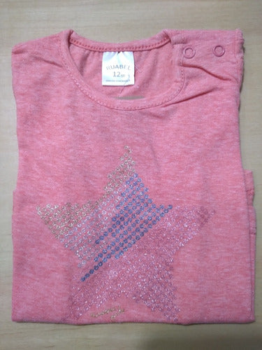 Ruabel Baby T-shirt with Glitter Star - 1610 3