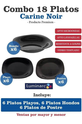 Luminarc Carine Playo Hondo Postre X18 Pzas 4