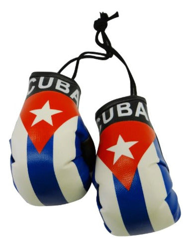 Mini Guantes De Boxeo De La Bandera De Cuba Para 0