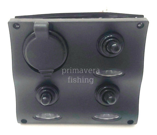 Primavera Nautical 3 Switch Panel + Lighter + USB with LED Light 0