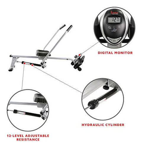 Sunny Health & Fitness SF-RW5639 Full Motion Rower 2