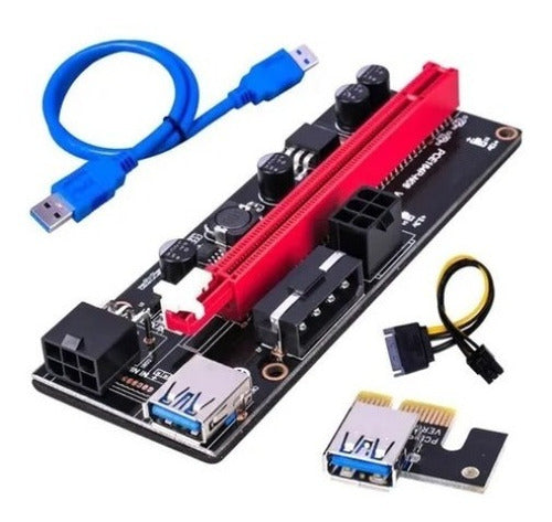 009S Riser Pcie 1x A 16x With Usb 3.0 Cable - Mining 0