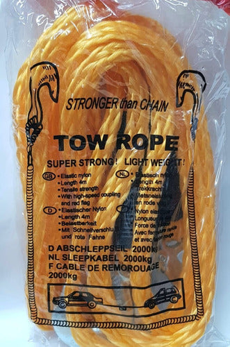 Stronger Tow Rope Up to 2000kg with Hooks 1