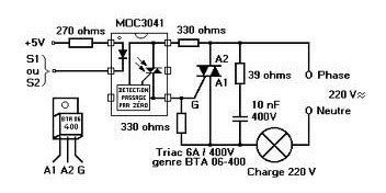 Moc 3041 Moc-3041 Moc3041 Moc3041svm Opto Salida Triac Soic6 1