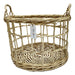 Wicker Firewood Basket Plant Pot Holder with Handle - Home Decor Offer 4