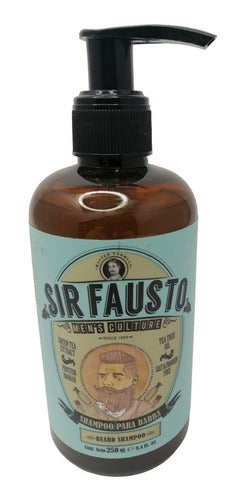 Kit De Limpieza Premium Para Barba Sir Fausto Barberia 1