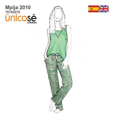 Moldes Unicose Pijama 2 Piezas Mujer 2010 0