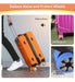 Rosaerpy Luggage Wheel Covers 8u Silicone Traction Orange 1