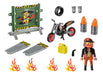 Playmobil Stuntshow Moto With Fire Wall Starter Pack 2