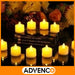 LED Battery-Powered High Candles Warm Souvenirs Pack of 12 4