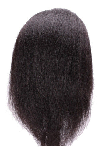 Lian 14-15" Yak Hair Cosmetology Mannequin Head 3