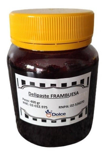 Fabbri Delipaste Raspberry Paste 400g for Pastry and Ice Cream 0