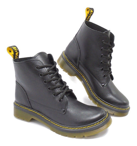 Camila Botas Borcegos Mujer Estilo Dr Martens Cordones 73 3