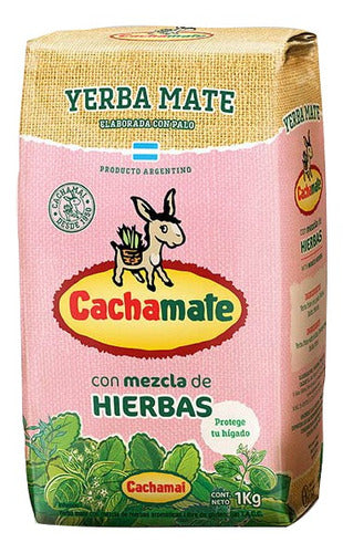 Cachamate Yerba Rosa 1 Kg Pack of 10 Units 0