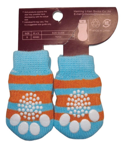 Per-Ros Non-Slip Socks Size S for Small Pets 6