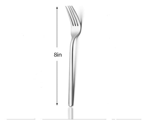 Kingstone Stainless Steel Forks Set of 12, 20cm Dishwasher Safe 1