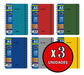 Akademie A5 Notebook with Elastic Band 120 Sheets Ruled x3 Pack 1