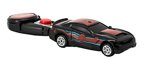 Avengers Cars Toy with Launcher Key Pusher New 12