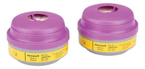 Honeywell Respiratory Cartridges Filters for Gases x 2 Units 0