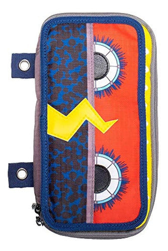 Case-it PLP-120-ME Monster Eye Zipper Pouch Red 0