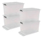 8 Stackable Organizing Boxes 34L Colombraro Plastic Containers 15