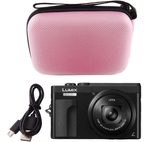 Werjia Rigid EVA Travel Case for Panasonic Lumix Digital Camera - Pink 3