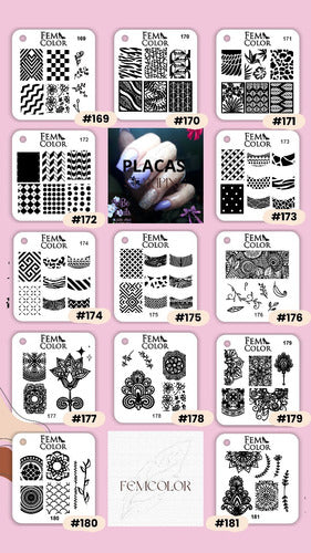 Lefemme 3 Stamping Plates for Nail Art Decoration 4