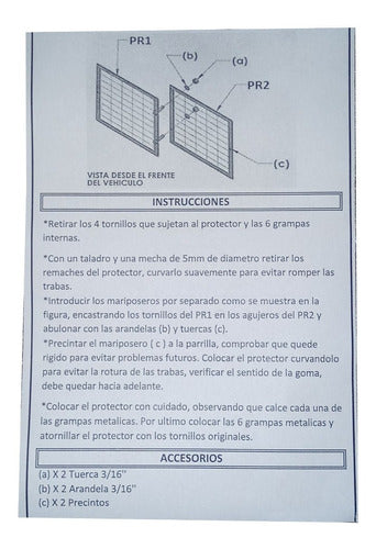 Hofft Protector Radiator Bichero Mariposero Fiat Toro Since 2016 1