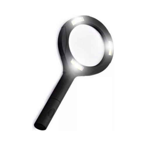 Handheld Magnifying Glass with 3 LED Lights Manual Ruhlmann 0
