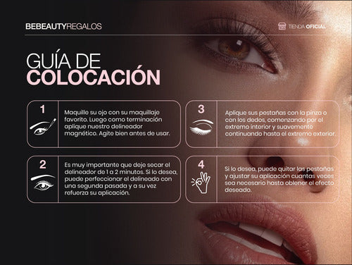 BE BEAUTY REGALOS Delineador Magnético Pestañas Repuesto Transparente Mágico 2