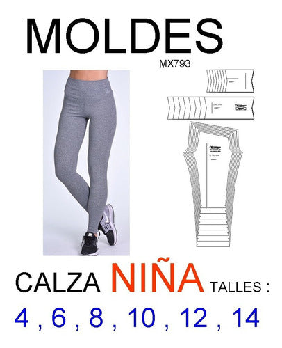 Moldes Para Calzas De Nena Moldes Para Ropa 0