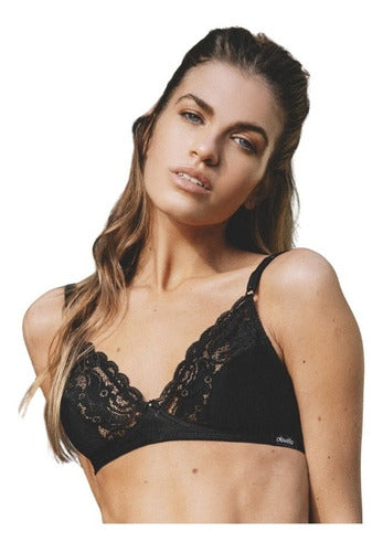 Deville Lycra Non-Wire Bra with Lace Art. 471 0