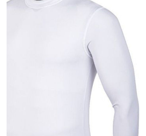 Men's White Folau Long-Sleeve Thermal Sports T-Shirt 3