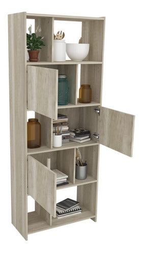Multi-Purpose Bookshelf with Doors and Niches 13