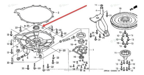 Honda Reten Bomba Aceite Marine BF 130 Orig Genamax 1