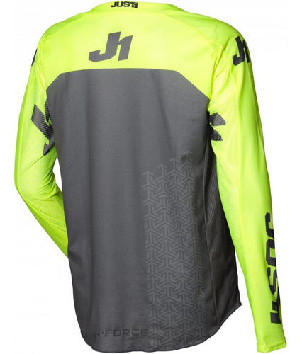 Just1 Jersey Motocross J-Force Terra Dark Gray / Fluo Yellow 1