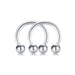 Bull Nose Piercing Surgical Steel Pair Nose Ring 0