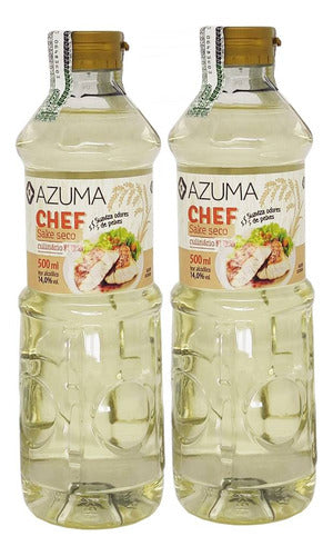 Saquê Culinário Azuma Kirin Chef Seco 500ml (kit Com2) 0