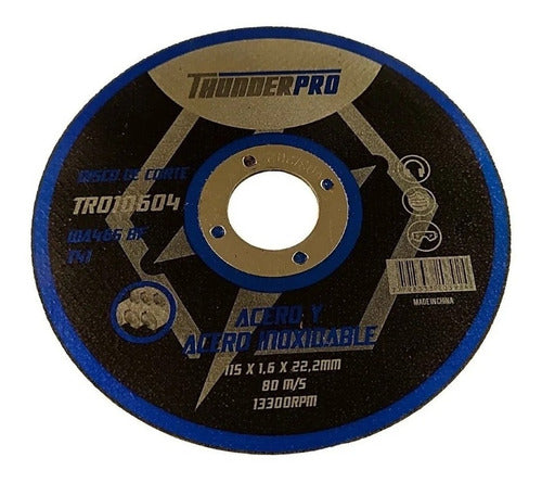 Thunderpro Cutting Disc Metal 115 X 1.6 X 22.2mm X 5 1