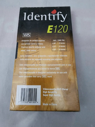 Cassette Vhs Identify E120 1